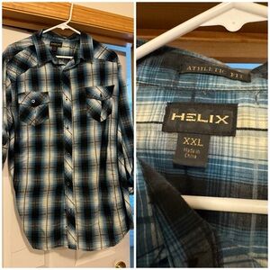 Helix XXL long sleeve collared shirt like new